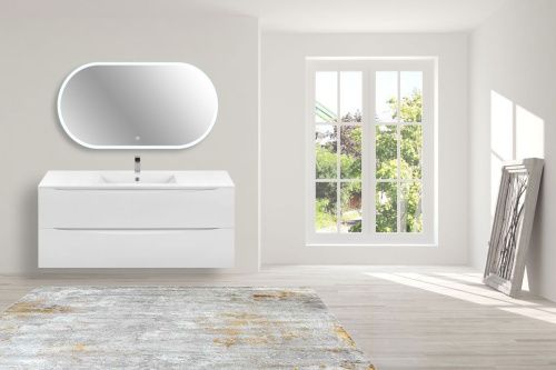 Тумба под раковину Vincea Mia VMC-2MC120GW 120х50 подвесная цвет белый - фото 2