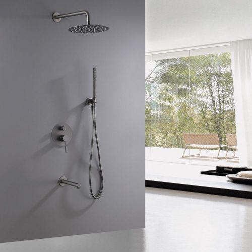 Душевая система Abber AF8817NG встраиваемая в стену цвет серый - фото 2