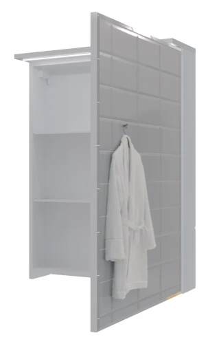 Зеркало-шкаф 1MarKa Соната Ц0000007617 60х80 подвесной цвет белый - фото 4