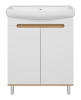 Тумба под раковину Misty Сканди Э-Ска01070-0150-2Д 70х40 напольная цвет белый/серый