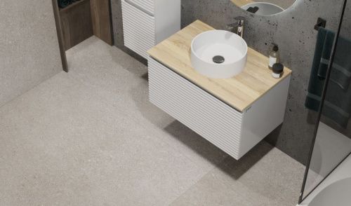 Тумба под раковину Jorno COSSETY Coss.01.80/P/W-DG/JR 80х50 подвесная цвет белый - фото 2