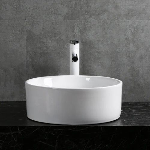 Раковина из сантехнического фарфора Cerutti SPA CR7022 40х40 накладная цвет белый без отверстий под смеситель - фото 2