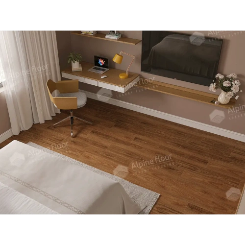 SPC ламинат Alpine Floor Nut ECO 22-2 MC Маррон толщина 0.4 см 43 класс 1220х183 - фото 4