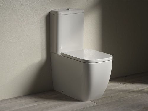 Чаша унитаза напольная Hatria BIANCA Y7AE01 цвет белый без сиденья душевой смыв - фото 2