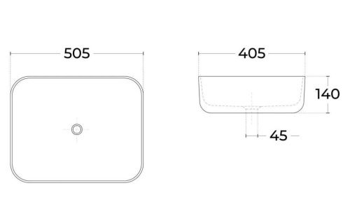 Тумба с раковиной Sintesi STL.W7025_SIN-LVB-APP-403 60х60 подвесная цвет бежевый - фото 4