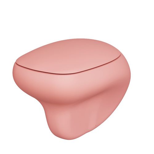 Чаша унитаза подвесная Ambassador Diamond 123T20901R цвет розовый без сиденья