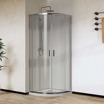 Душевой уголок Vincea City VSQ-5CT900CL 90х90 стекло прозрачное профиль хром без поддона