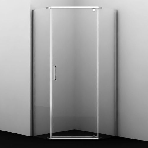 Душевой уголок Wasserkraft Leine 35P 35P11 90х90 стекло прозрачное профиль хром без поддона - фото 3