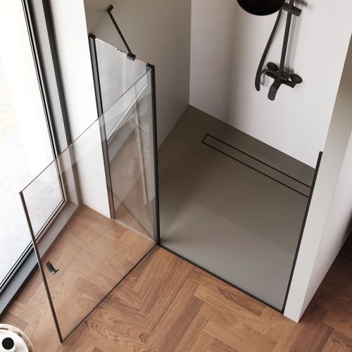 Душевая дверь Am.Pm Sunny W87G-120-1P-BT 120х190 стекло прозрачное профиль черный - фото 4