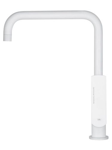 Смеситель для кухни Wonzon & Woghand WW-L1006-MW на мойку белый - фото 2