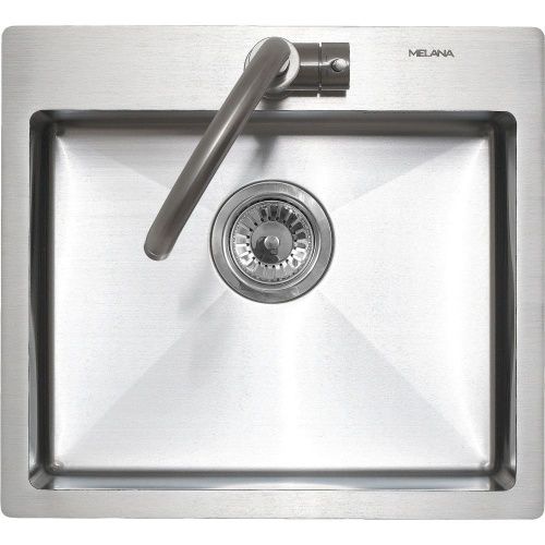 Кухонная мойка Melana ProfLine MLN-R48544H 50х45 цвет серый поверхность матовая
