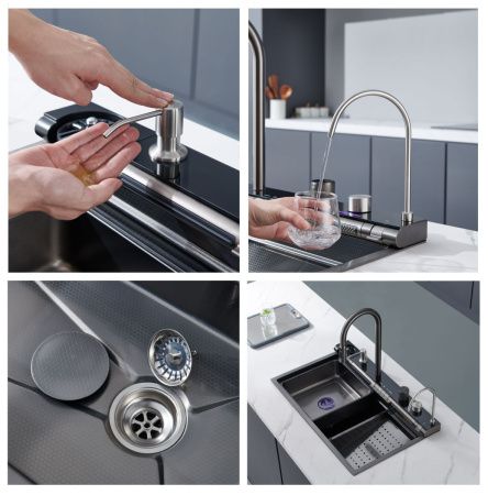 Кухонная мойка Cerutti SPA CT10578 75х45 цвет серый