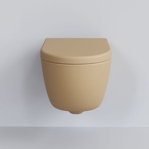 Чаша унитаза подвесная Ambassador Abner 103T20501R цвет темно-бежевый без сиденья - фото 2