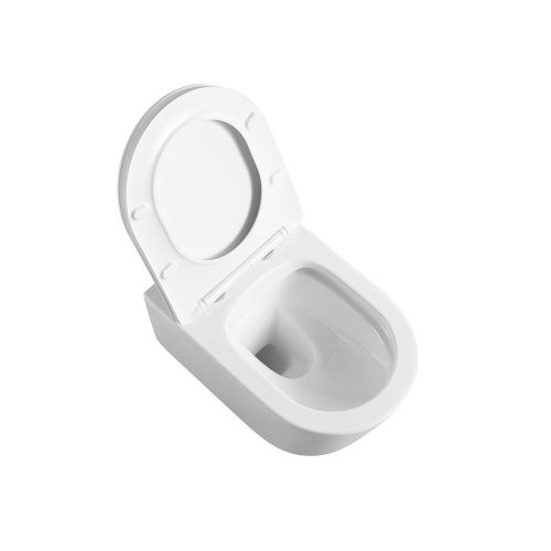 Унитаз подвесной Vincea Cute VT1-24 белый с сиденьем микролифт безободковый душевой смыв - фото 5