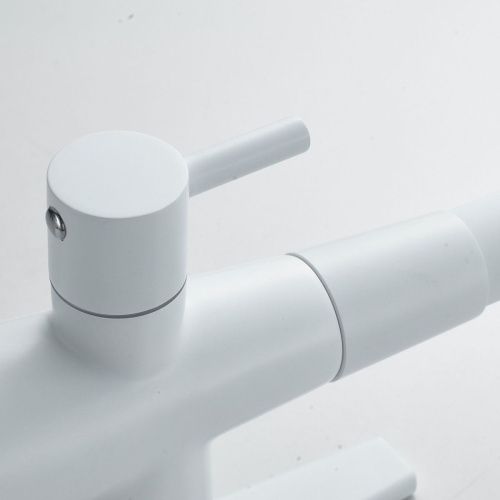 Смеситель для кухни Shevanik S668C на мойку белый - фото 5