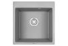 Кухонная мойка Granula 5102, АЛЮМИНИУМ 50х50 цвет серый поверхность матовая