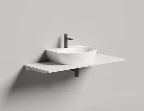 Раковина из искусственного камня S-Stone Salini ALDA 140322MF 60х50 накладная цвет мультиколор