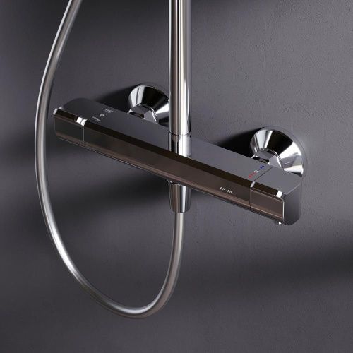 Душевая стойка Am.Pm Func F078F400 настенная цвет хром с термостатом - фото 4