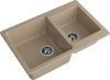Кухонная мойка Granfest Practik P-780K песочный 80х50 цвет бежевый поверхность матовая