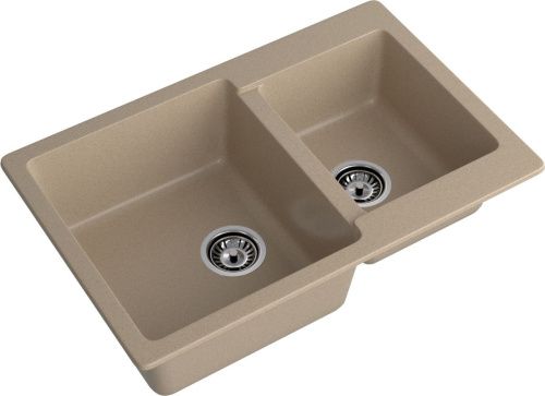 Кухонная мойка Granfest Practik P-780K песочный 80х50 цвет бежевый поверхность матовая - фото 2