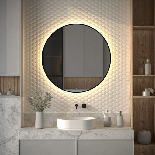 Зеркало с подсветкой Defesto AURA DF 2996S 90х90 подвесное - фото 3