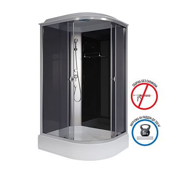 Душевая кабина Niagara Eco E120/80/26L/TN 120х80 асимметричная с крышей ориентация левая