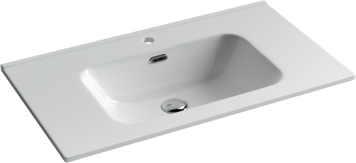 Раковина из сантехнического фарфора Ceramica Nova ELEMENT CN7005 80х50 накладная цвет белый - фото 2