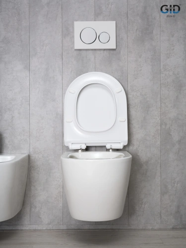 Унитаз подвесной Gid Convexo 62256Y белый с сиденьем микролифт безободковый смыв торнадо - фото 4
