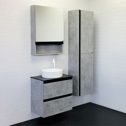 Тумба с раковиной Comforty Эдинбург 00-00005701CF 60х40 подвесная цвет серый - фото 5