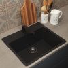 Кухонная мойка Uperwood ECON UPD-104 4010202103 55х50 цвет черный поверхность матовая