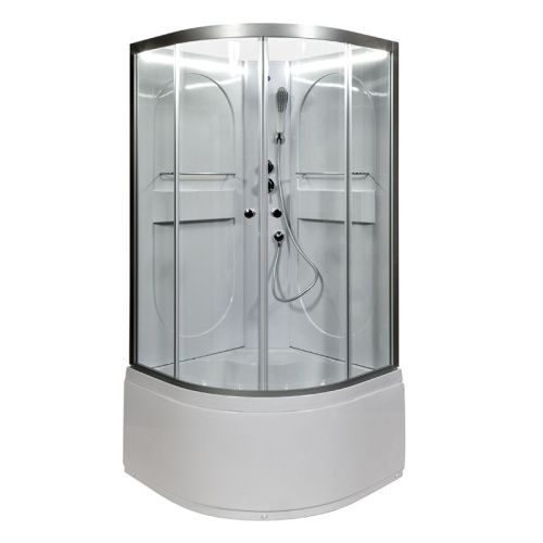 Душевая кабина AvaCan L610NLED 100х100 четверть круга без крыши ориентация универсальная - фото 2