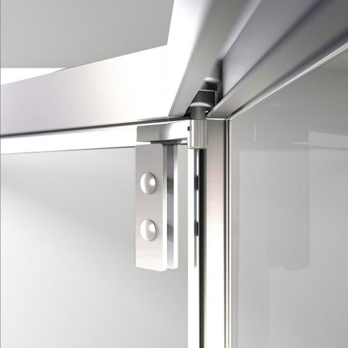 Душевой уголок Vincea Show VSP1-4SH100CL 100х100 стекло прозрачное профиль хром без поддона - фото 4