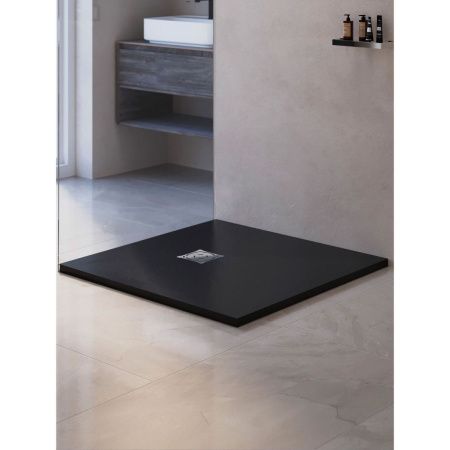 Душевой поддон из искусственного камня RGW Stone Tray 16152075-02 75х75 серый без ножек