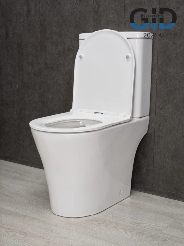 Унитаз напольный с бачком Gid Concavo Tn2124 (62244Y) белый с сиденьем микролифт безободковый - фото 2