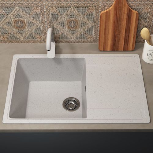 Кухонная мойка Uperwood ECON UPD-507 4010202108 75х50 цвет белый поверхность матовая - фото 3