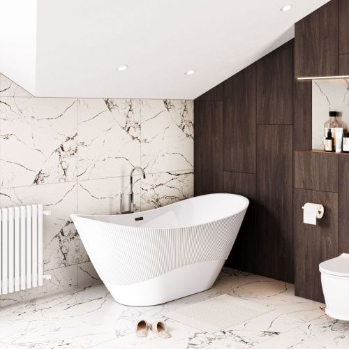 Ванна акриловая Grossman Galaxy GR-2104 170х75 отдельностоящая овальная с каркасом - фото 4