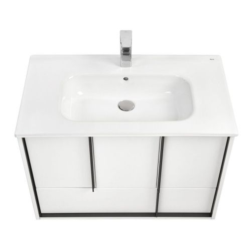 Тумба под раковину Aquaton Ривьера 1A239001RVX20 80х50 подвесная цвет белый - фото 2