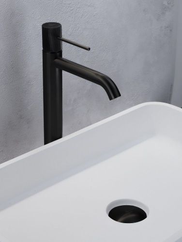 Смеситель для раковины AltroBagno Bilancia AltroBagnoBilancia010228MB на столешницу черный - фото 5