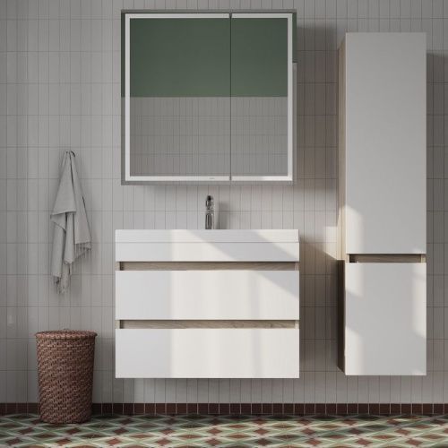 Зеркало-шкаф Iddis Zodiac ZOD8000i99 80х80 подвесной цвет белый - фото 5