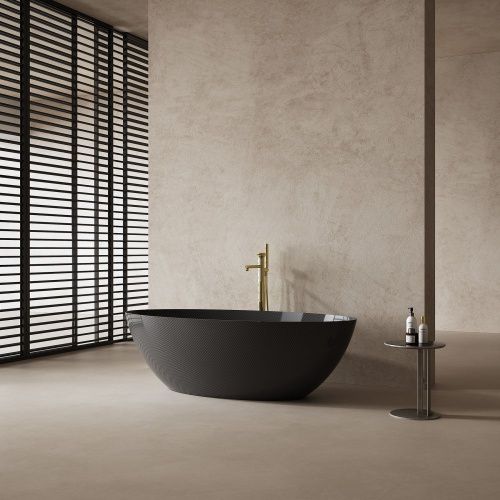 Ванна карбоновая Abber Karbon AK9002-1.8 180х85 отдельностоящая овальная - фото 4