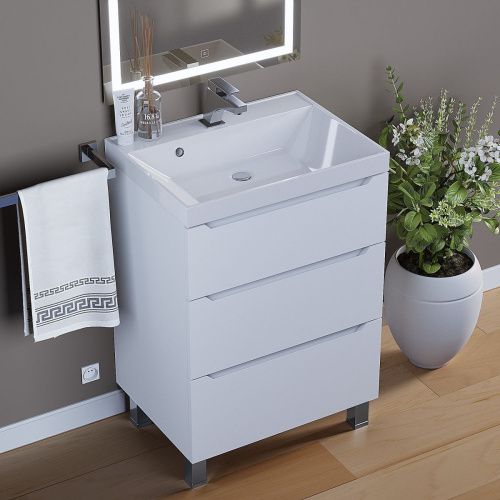 Тумба под раковину Uperwood Tanos 291020329 60х50 напольная цвет белый - фото 5