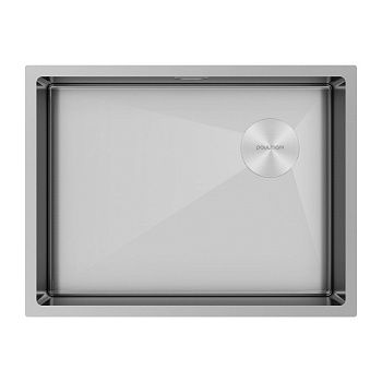 Кухонная мойка Paulmark NEXT-SKEW 58 UNI PM885844-BS 60х45 цвет серый поверхность брашированная