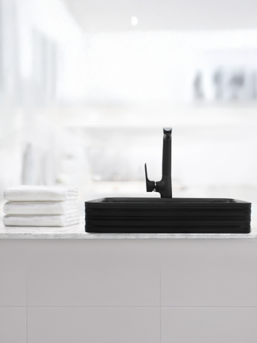 Раковина из сантехнического фаянса WeltWasser WW SK 10000004557 40 см накладная цвет черный без отверстий под смеситель - фото 4