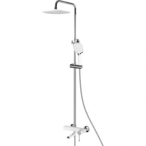 Душевая стойка Shevanik S6036F настенная цвет белый - фото 2