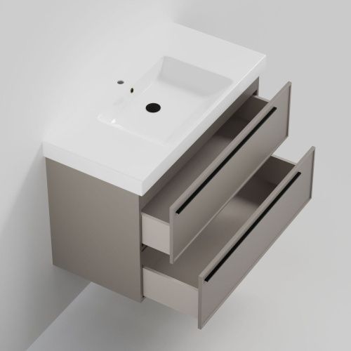 Тумба с раковиной La Fenice Elba TWIN NFNC-01-ELB-C-100-2-3-100 100х50 подвесная цвет бежевый - фото 2