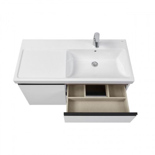 Тумба под раковину Roca Domi 7857627806 100х50 подвесная цвет белый - фото 4