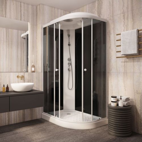 Душевая кабина Parly Classic EC1231L 120х80 асимметричная с крышей ориентация левая - фото 2