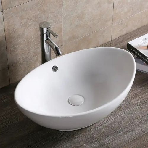 Раковина из сантехнического фарфора Cerutti SPA CR7027 60х40 накладная цвет белый без отверстий под смеситель - фото 2