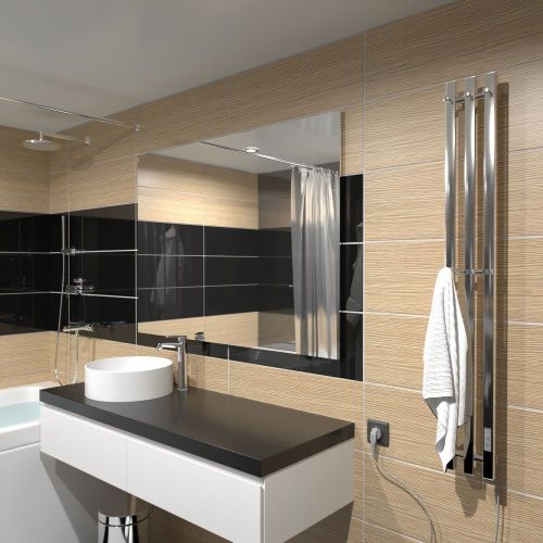 Полотенцесушитель электрический Маргроид Inaro профильный Inaro-12012-057 15х120 хром - фото 2