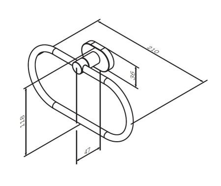 Полотенцедержатель Am.Pm Sense L A7434400